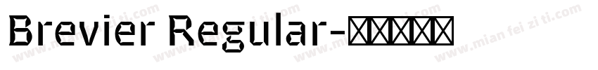 Brevier Regular字体转换